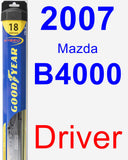 Driver Wiper Blade for 2007 Mazda B4000 - Hybrid