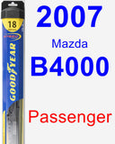 Passenger Wiper Blade for 2007 Mazda B4000 - Hybrid