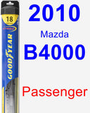 Passenger Wiper Blade for 2010 Mazda B4000 - Hybrid