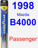 Passenger Wiper Blade for 1998 Mazda B4000 - Hybrid