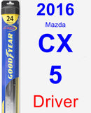 Driver Wiper Blade for 2016 Mazda CX-5 - Hybrid