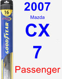 Passenger Wiper Blade for 2007 Mazda CX-7 - Hybrid