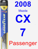 Passenger Wiper Blade for 2008 Mazda CX-7 - Hybrid