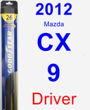 Driver Wiper Blade for 2012 Mazda CX-9 - Hybrid