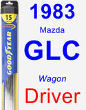 Driver Wiper Blade for 1983 Mazda GLC - Hybrid