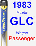 Passenger Wiper Blade for 1983 Mazda GLC - Hybrid