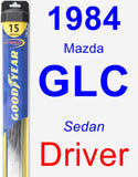 Driver Wiper Blade for 1984 Mazda GLC - Hybrid