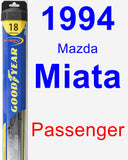 Passenger Wiper Blade for 1994 Mazda Miata - Hybrid