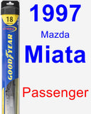 Passenger Wiper Blade for 1997 Mazda Miata - Hybrid