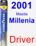 Driver Wiper Blade for 2001 Mazda Millenia - Hybrid