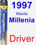 Driver Wiper Blade for 1997 Mazda Millenia - Hybrid