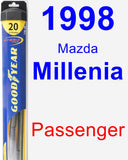 Passenger Wiper Blade for 1998 Mazda Millenia - Hybrid