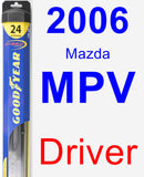 Driver Wiper Blade for 2006 Mazda MPV - Hybrid