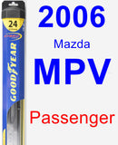 Passenger Wiper Blade for 2006 Mazda MPV - Hybrid
