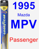 Passenger Wiper Blade for 1995 Mazda MPV - Hybrid