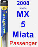 Passenger Wiper Blade for 2008 Mazda MX-5 Miata - Hybrid