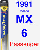 Passenger Wiper Blade for 1991 Mazda MX-6 - Hybrid