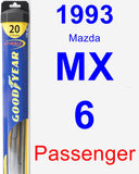 Passenger Wiper Blade for 1993 Mazda MX-6 - Hybrid