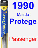 Passenger Wiper Blade for 1990 Mazda Protege - Hybrid