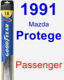 Passenger Wiper Blade for 1991 Mazda Protege - Hybrid