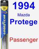 Passenger Wiper Blade for 1994 Mazda Protege - Hybrid