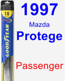 Passenger Wiper Blade for 1997 Mazda Protege - Hybrid