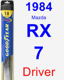 Driver Wiper Blade for 1984 Mazda RX-7 - Hybrid