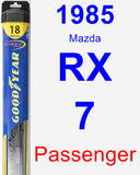 Passenger Wiper Blade for 1985 Mazda RX-7 - Hybrid