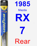 Rear Wiper Blade for 1985 Mazda RX-7 - Hybrid