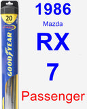 Passenger Wiper Blade for 1986 Mazda RX-7 - Hybrid