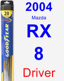 Driver Wiper Blade for 2004 Mazda RX-8 - Hybrid