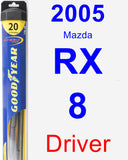 Driver Wiper Blade for 2005 Mazda RX-8 - Hybrid