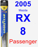 Passenger Wiper Blade for 2005 Mazda RX-8 - Hybrid