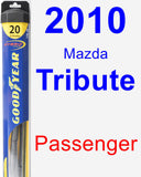 Passenger Wiper Blade for 2010 Mazda Tribute - Hybrid