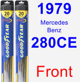 Front Wiper Blade Pack for 1979 Mercedes-Benz 280CE - Hybrid