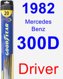 Driver Wiper Blade for 1982 Mercedes-Benz 300D - Hybrid