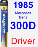 Driver Wiper Blade for 1985 Mercedes-Benz 300D - Hybrid