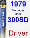 Driver Wiper Blade for 1979 Mercedes-Benz 300SD - Hybrid