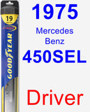 Driver Wiper Blade for 1975 Mercedes-Benz 450SEL - Hybrid