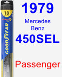 Passenger Wiper Blade for 1979 Mercedes-Benz 450SEL - Hybrid