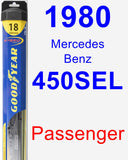 Passenger Wiper Blade for 1980 Mercedes-Benz 450SEL - Hybrid