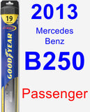 Passenger Wiper Blade for 2013 Mercedes-Benz B250 - Hybrid