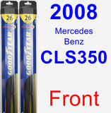 Front Wiper Blade Pack for 2008 Mercedes-Benz CLS350 - Hybrid