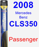 Passenger Wiper Blade for 2008 Mercedes-Benz CLS350 - Hybrid