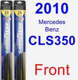 Front Wiper Blade Pack for 2010 Mercedes-Benz CLS350 - Hybrid