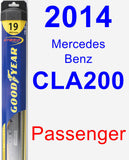 Passenger Wiper Blade for 2014 Mercedes-Benz CLA200 - Hybrid