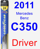 Driver Wiper Blade for 2011 Mercedes-Benz C350 - Hybrid