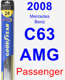 Passenger Wiper Blade for 2008 Mercedes-Benz C63 AMG - Hybrid