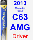 Driver Wiper Blade for 2013 Mercedes-Benz C63 AMG - Hybrid