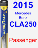 Passenger Wiper Blade for 2015 Mercedes-Benz CLA250 - Hybrid